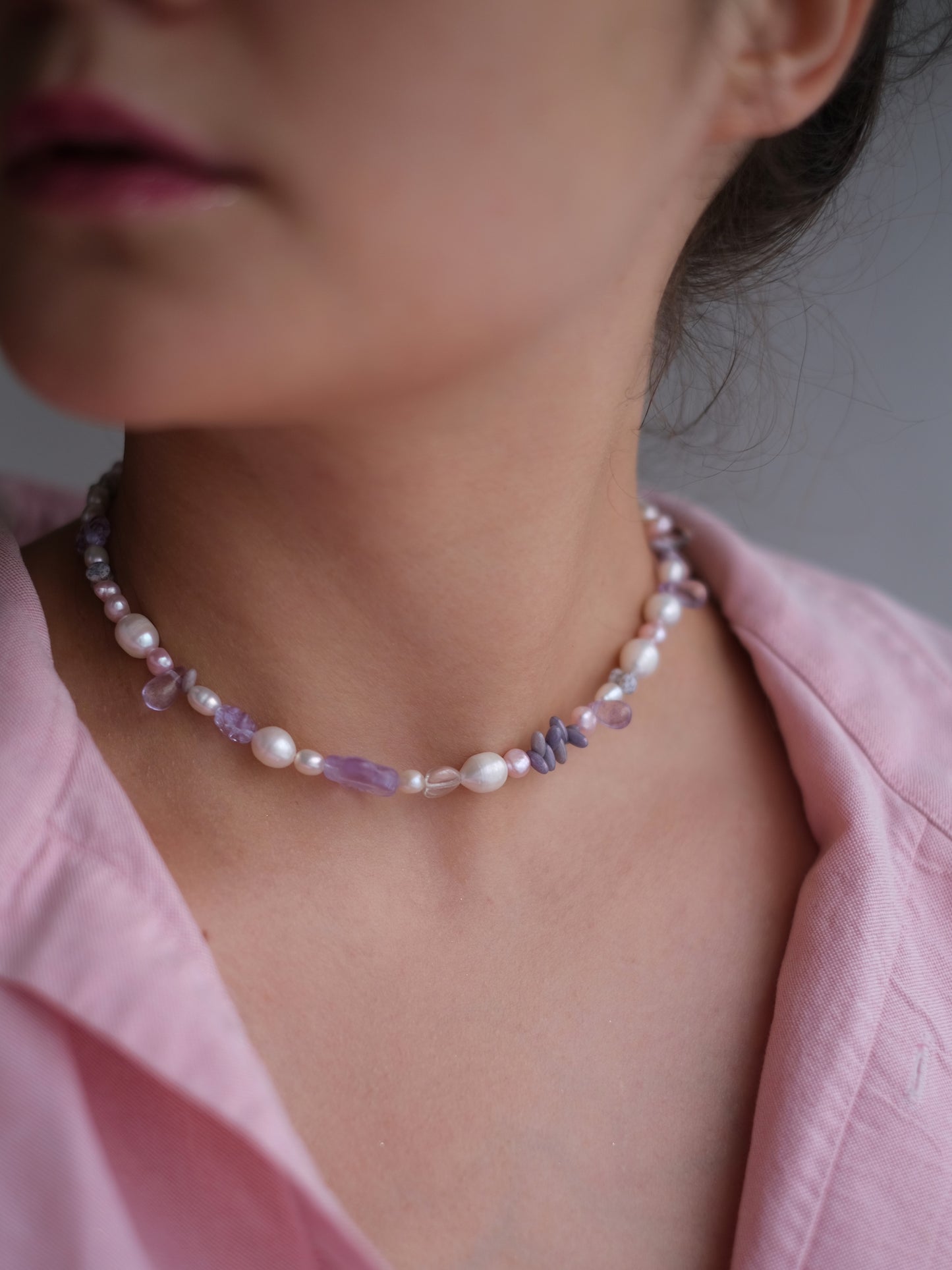 Necklace "Lilac"