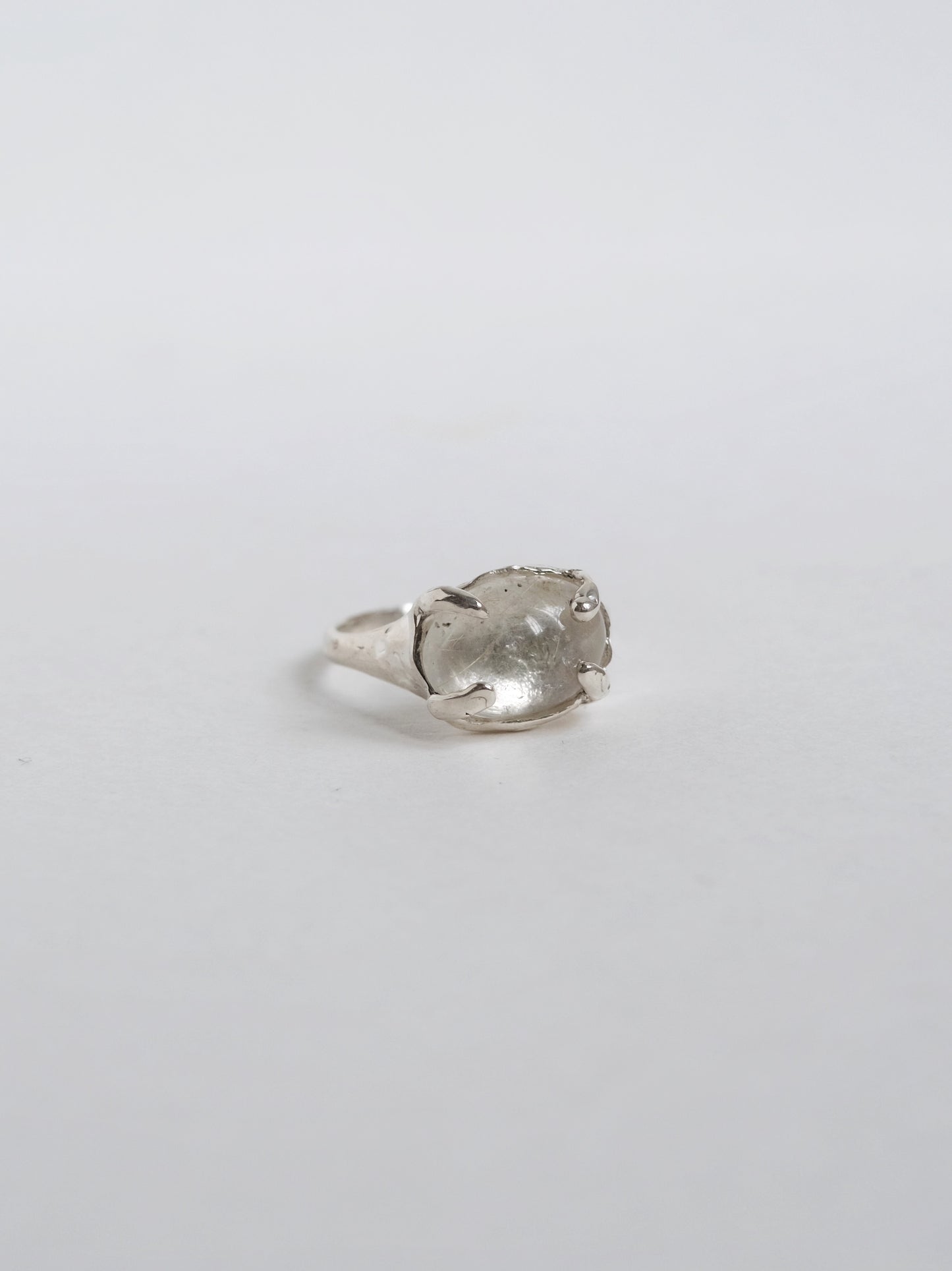 Ring with "Rutile quartz"