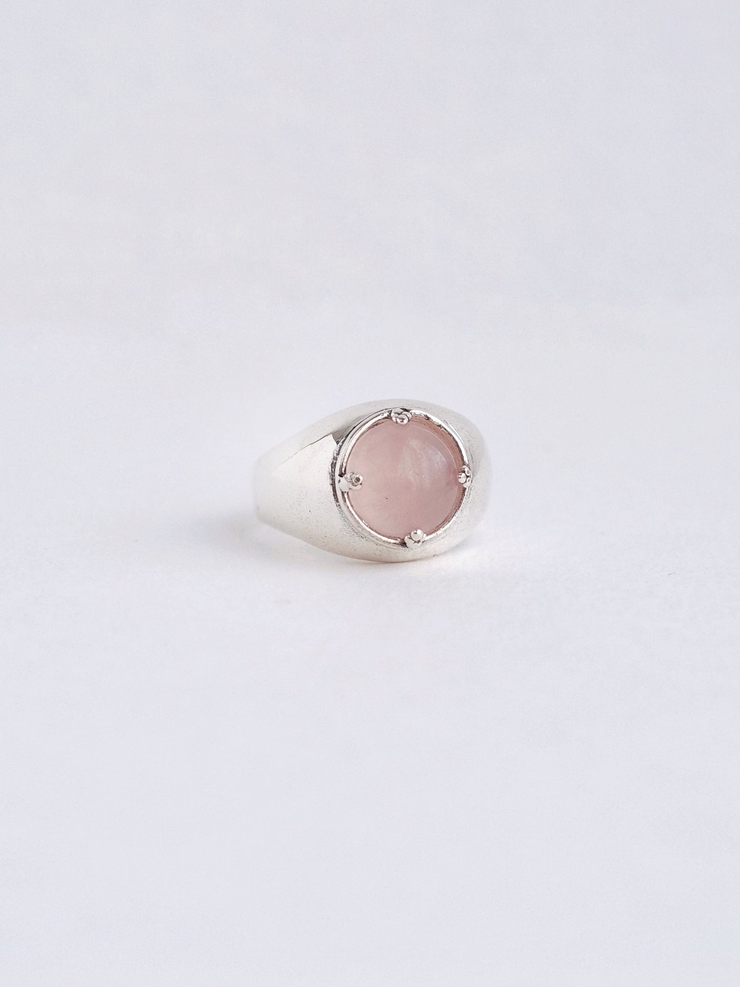 Ring "Jerelo" rose quartz