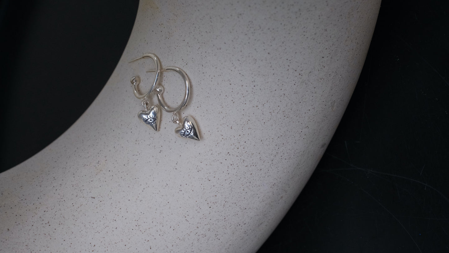 Earrings "Looking hearts"