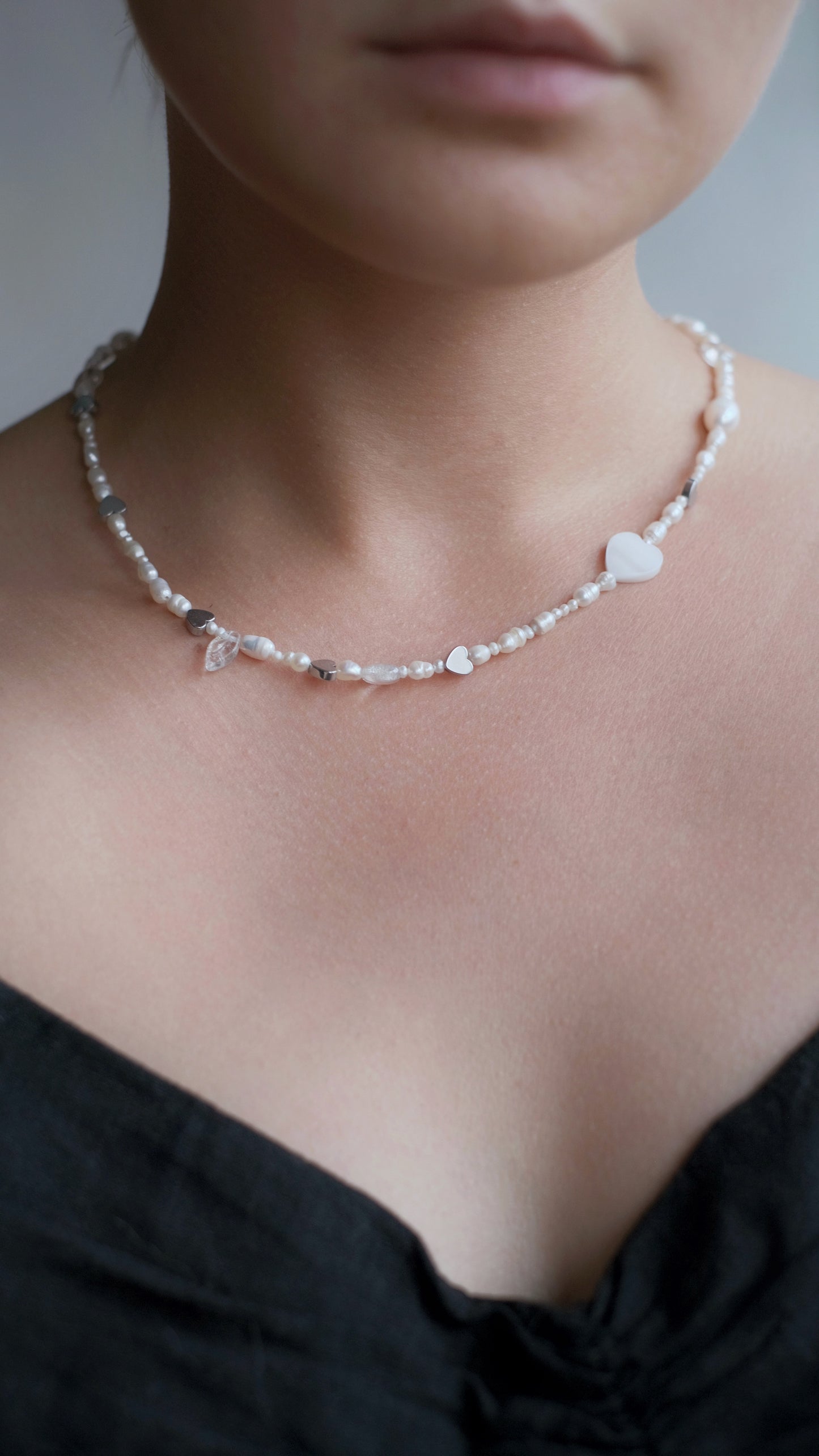 Necklace "Crystal love"