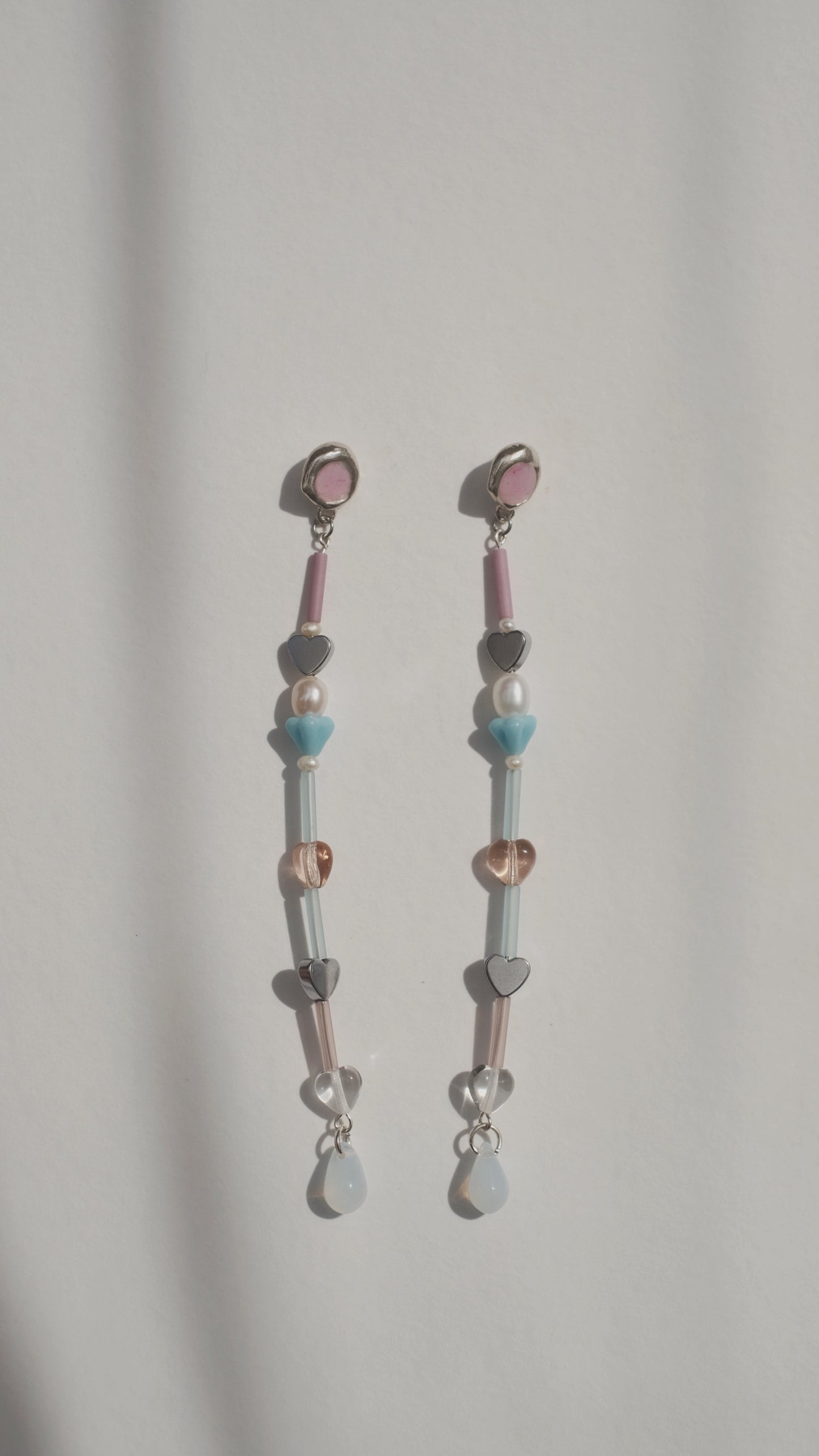 Earrings "Lake with a heart"
