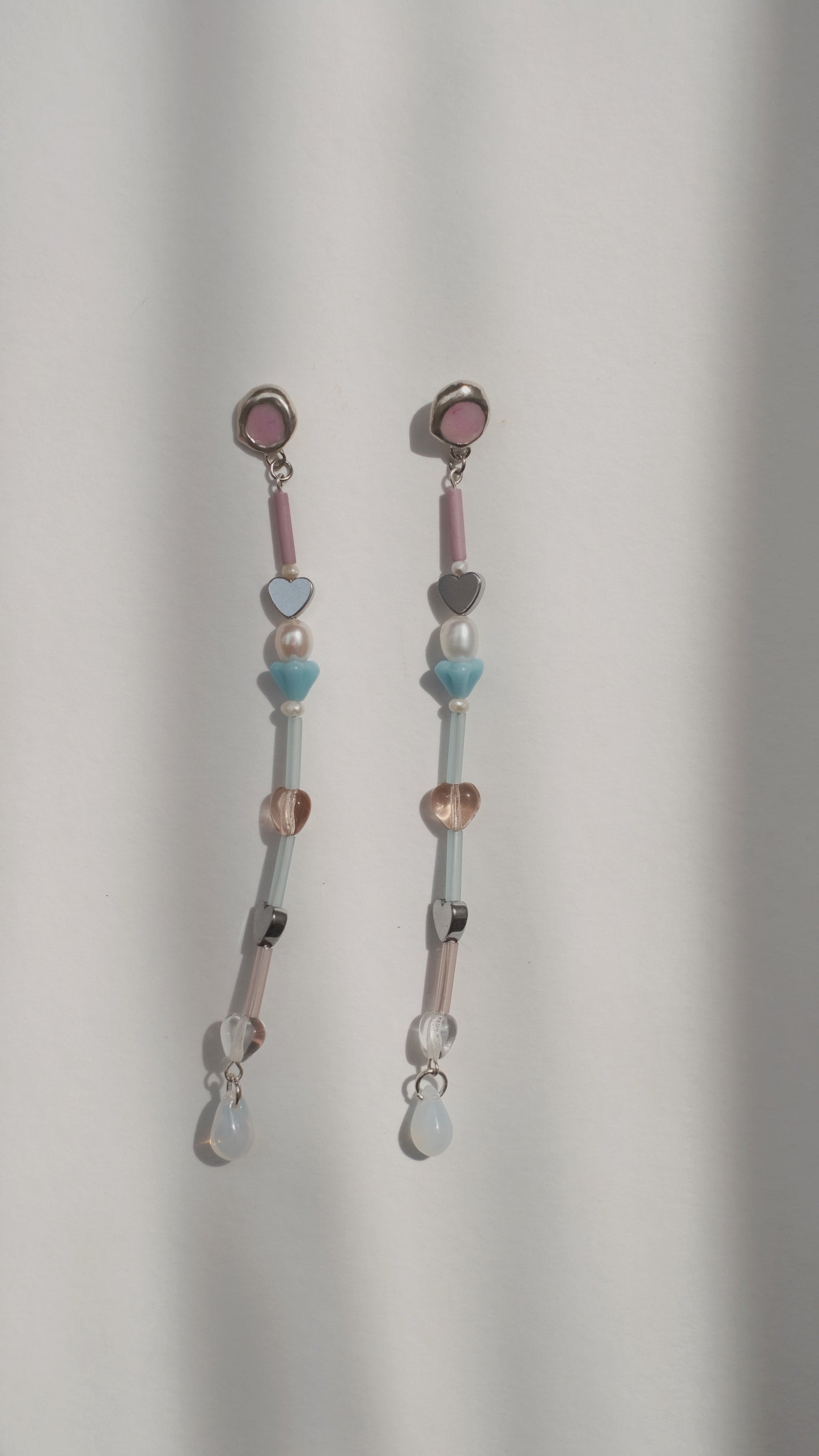 Earrings "Lake with a heart"