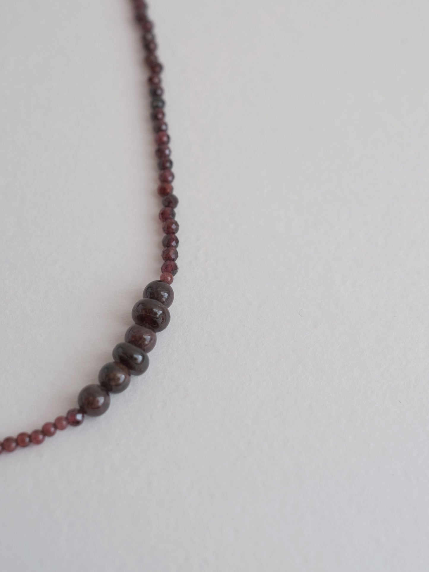 Necklace "Garnet choker"