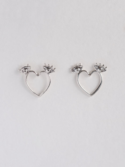 Earrings "Flying heart"