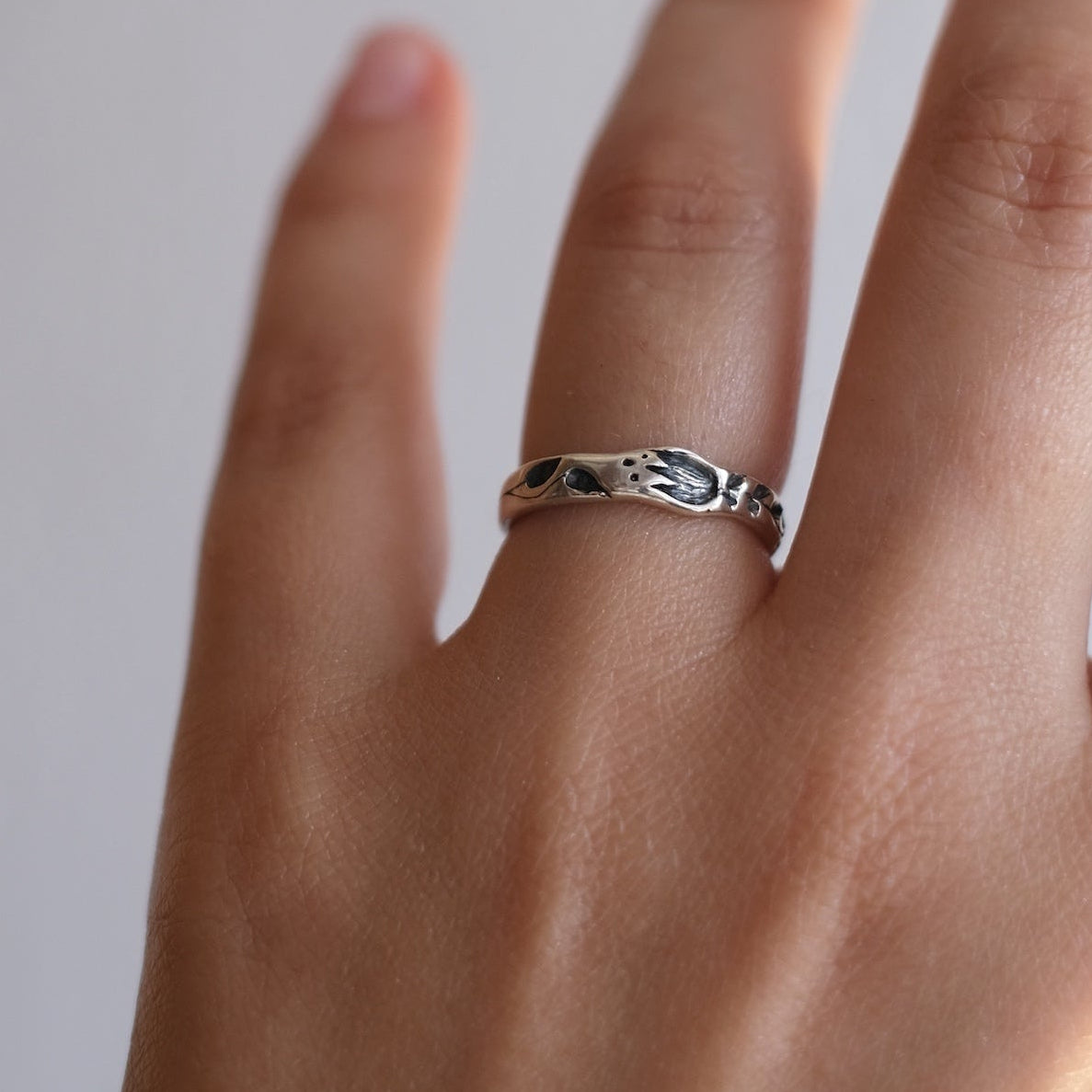 Zeka Design Rings Sterling Silver Fairy Tale Ring Kazka | Handmade 925 Nature-Inspired ...