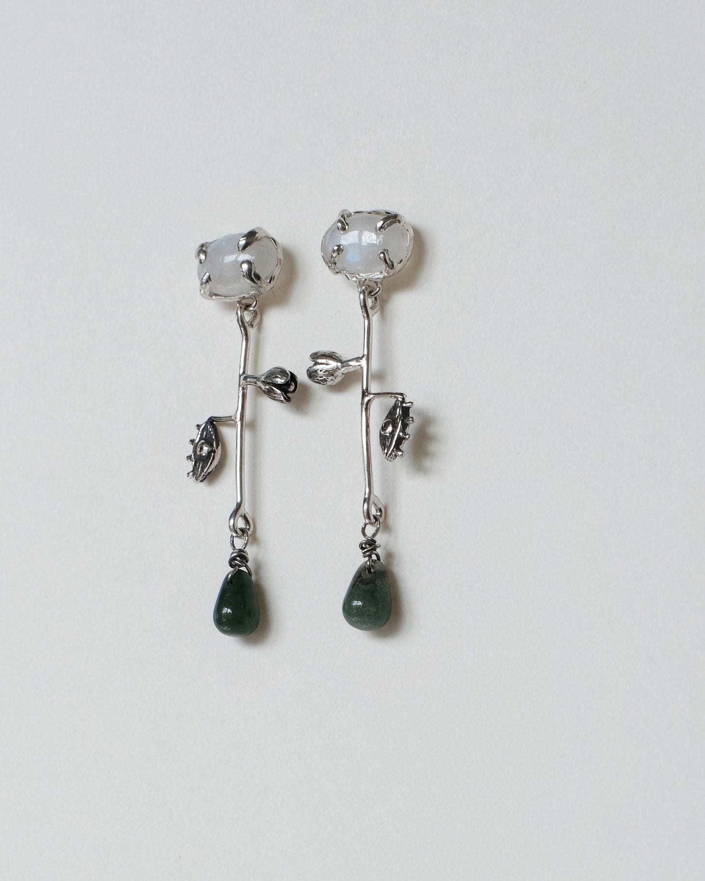 Earrings "Sylnyi Soniashnyk" - Strong Sunflower Sterling Silver 925