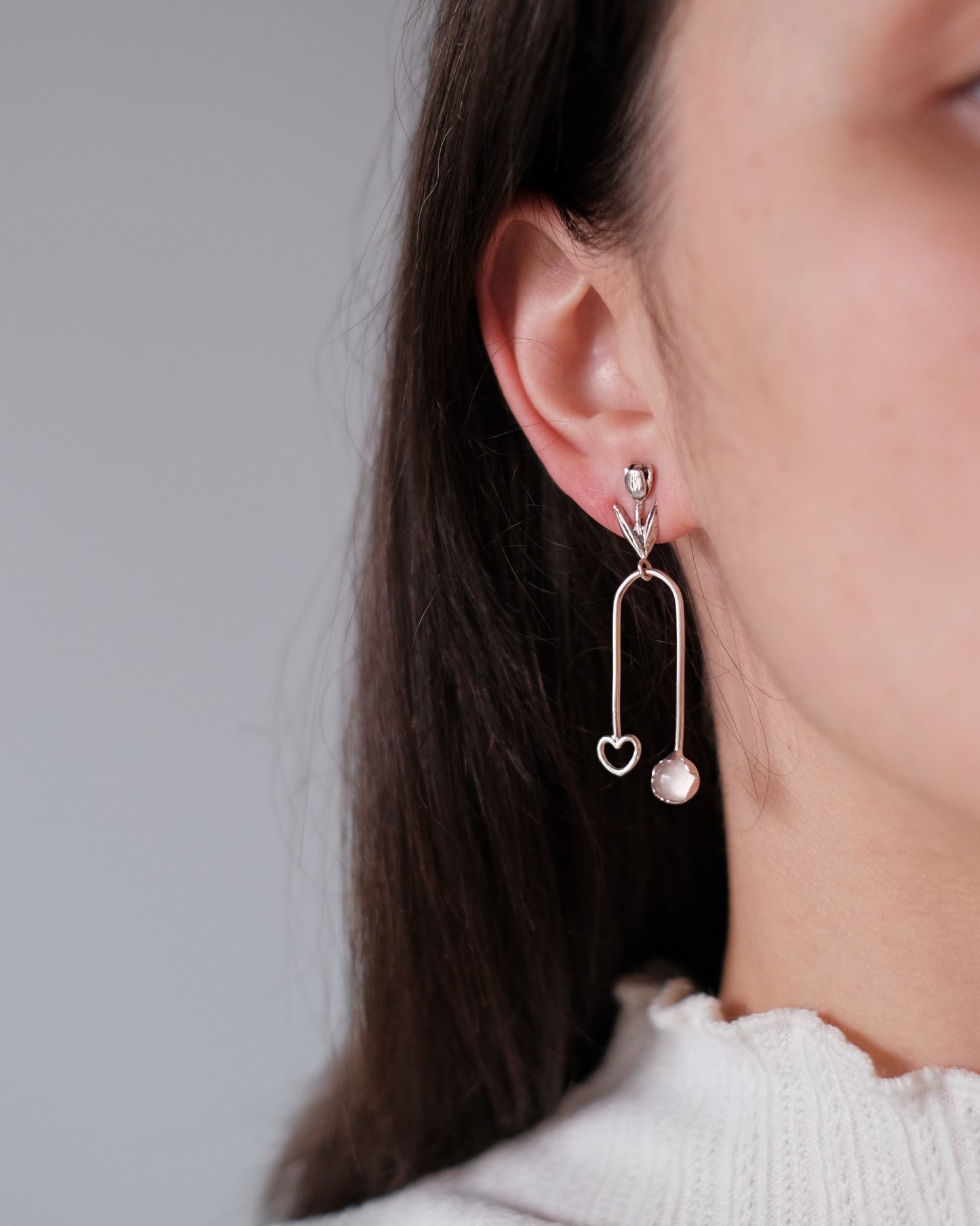 Earrings "Skoro vyshnya bude styhla"