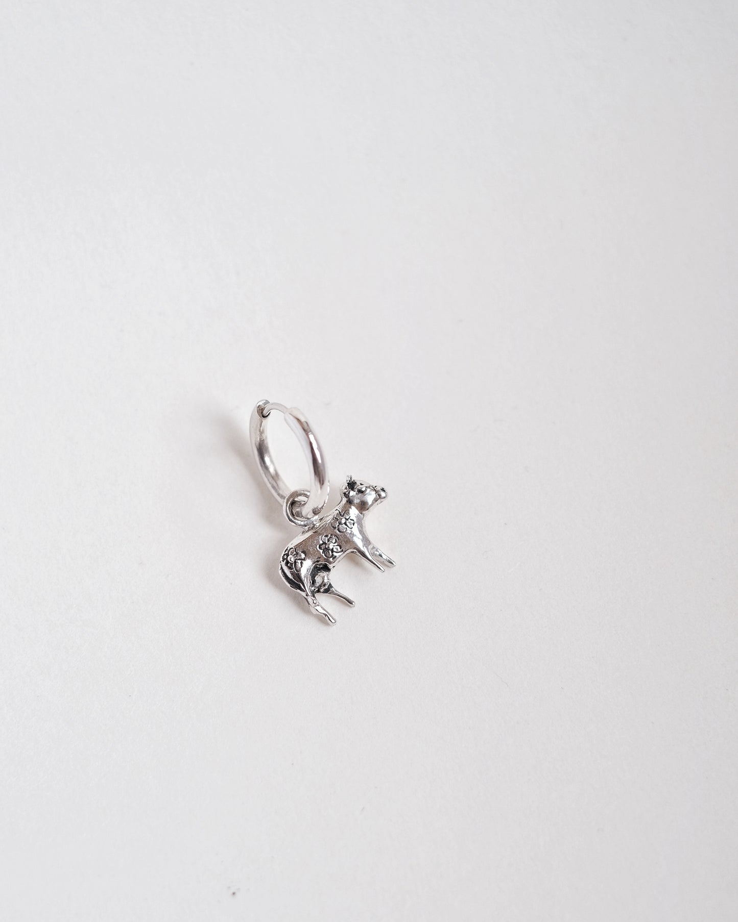 "Moo-Moo" - Sterling Silver Cow Earring - Mono or Pair | Handmade 925
