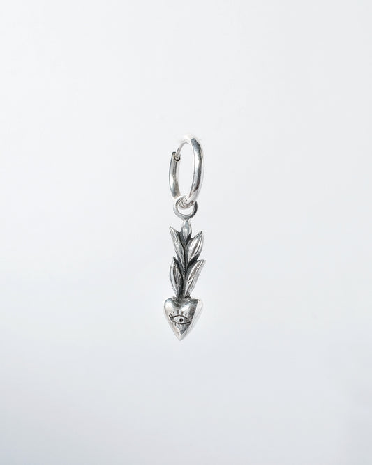 "Pshenytsia z Sertsya" — Sterling Silver Wheat Earrings | Mono or Pair