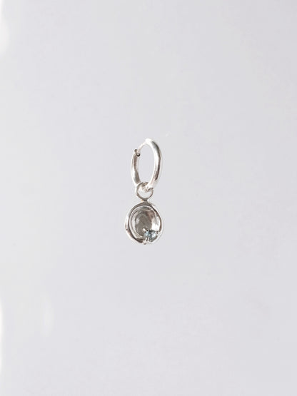 "Kalyuzha" - Handgefertigte Sterling Silber Pfützenohrringe 925 | Einzeln oder als Paar