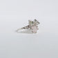 Ring with "Rose quartz, labradorite and peridot"