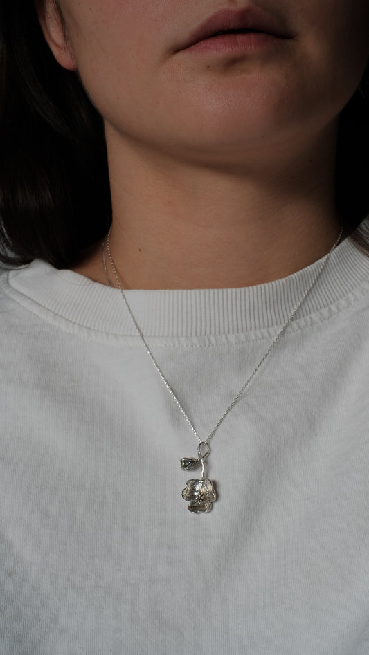 Pendant "Kvitka" - Sterling Silver Flower