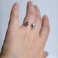 Ring Looking Heart with "Labradorite"
