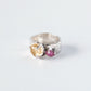 Ring mit Citrin und Turmalin