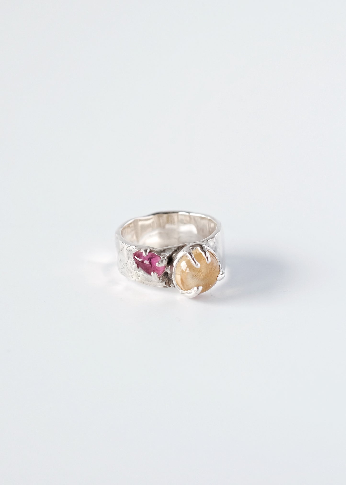 Ring mit Citrin und Turmalin