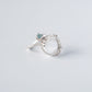 Ring with Large Quartz and Apatite