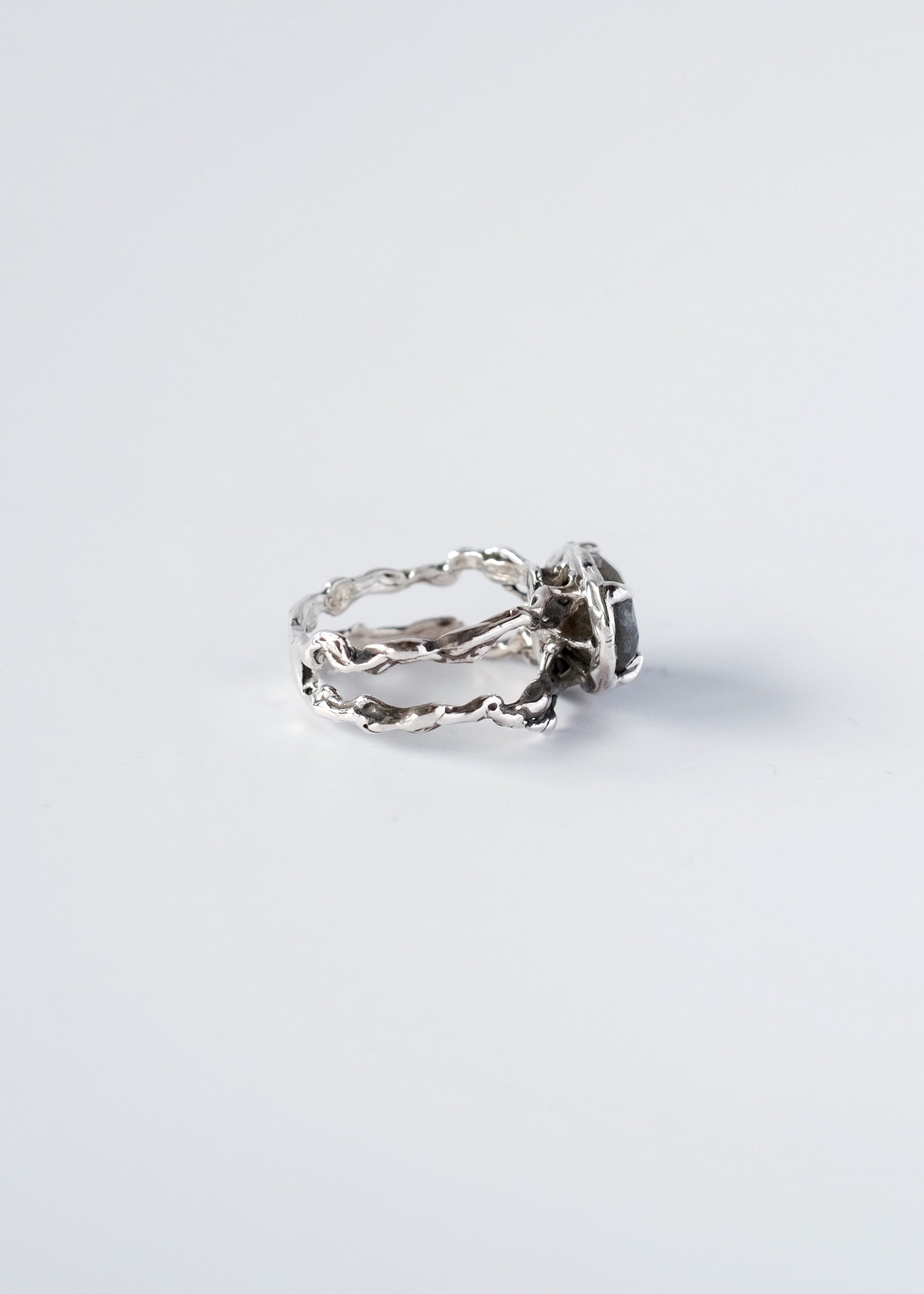Ring with Large Labradorite