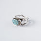 Ring with Large Labradorite