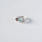 Ring with Topaz and Garnet