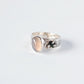Ring mit Chalzedon und Turmalin