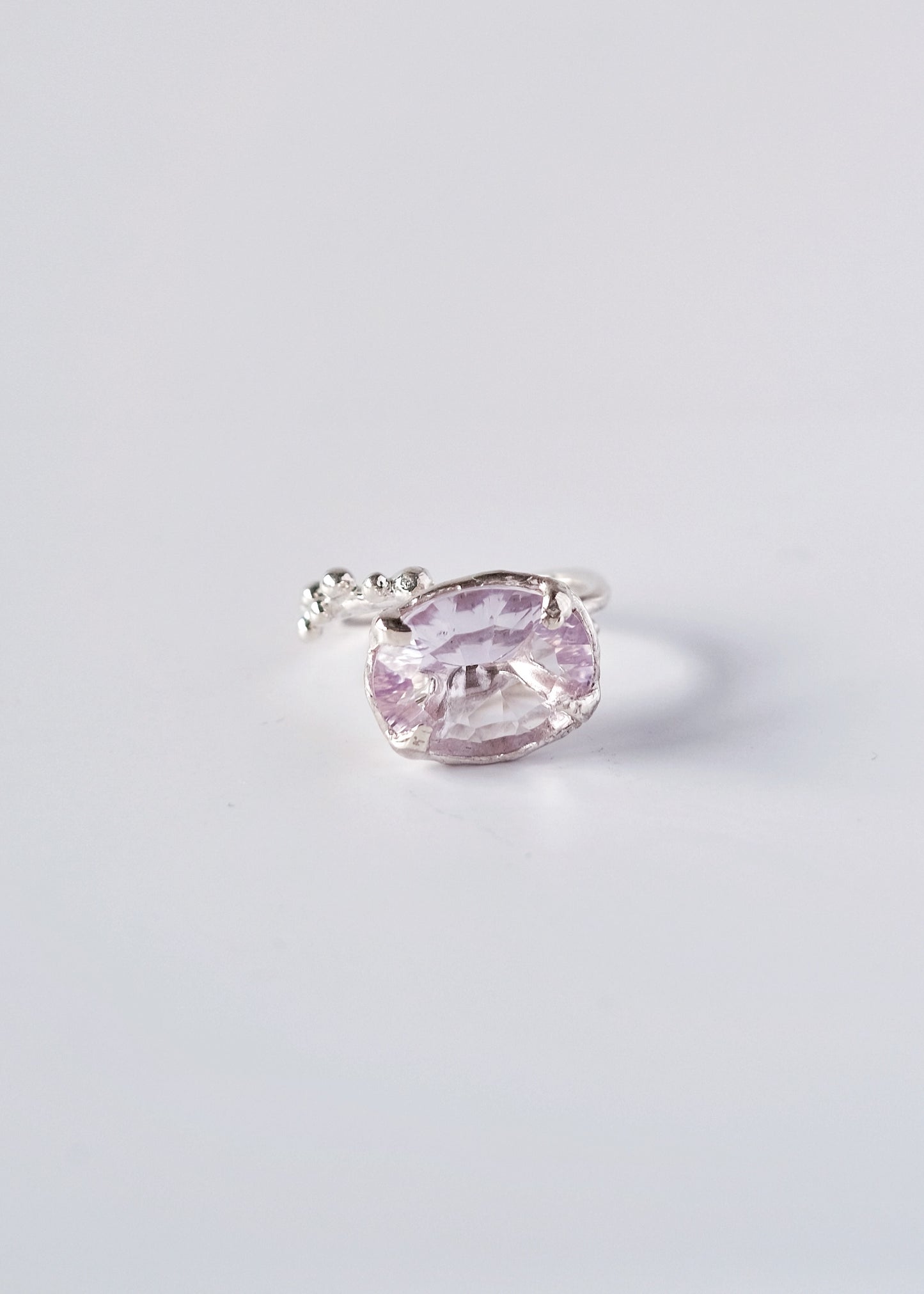 Ring with Large Pink Amethyst