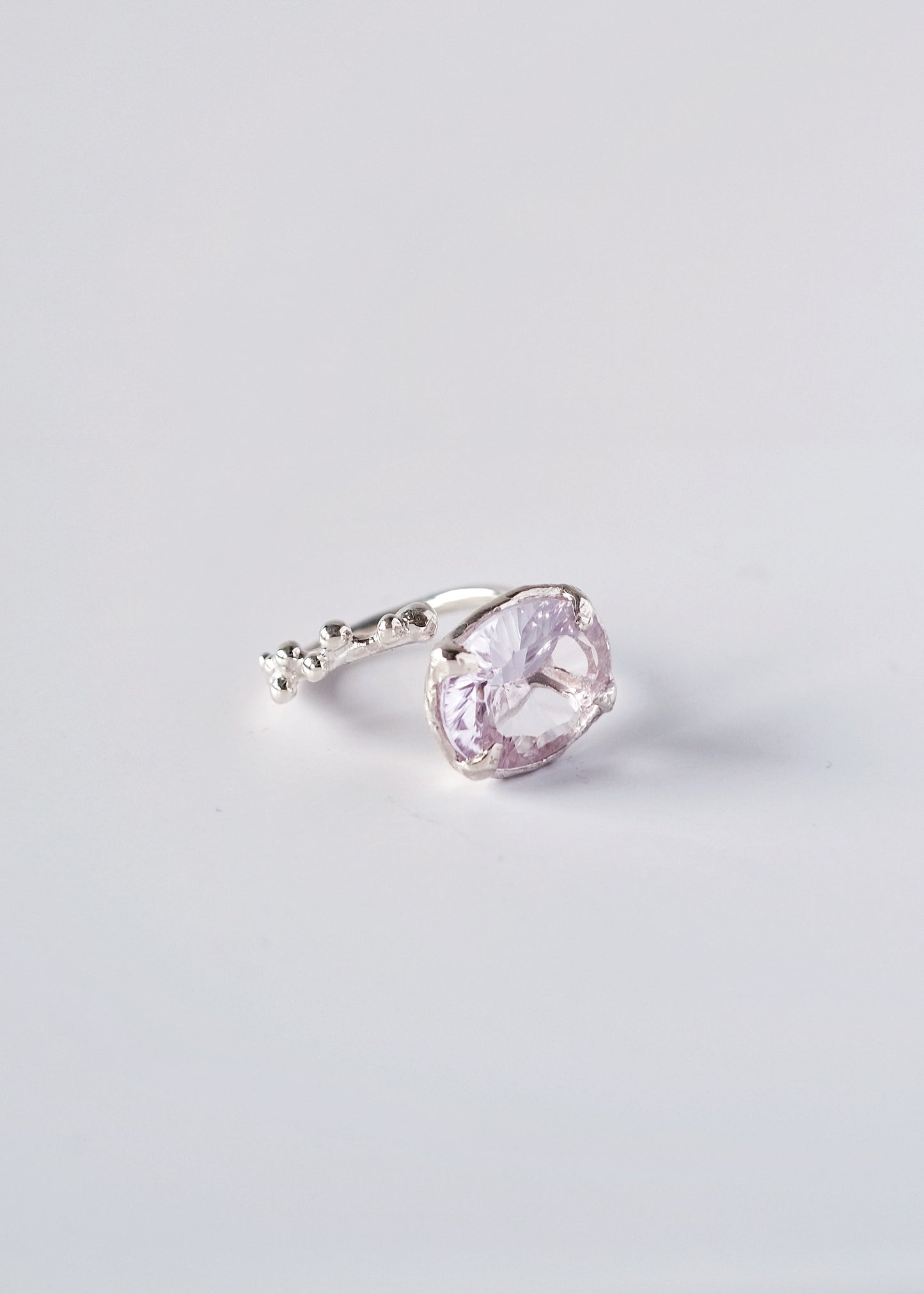 Ring with Large Pink Amethyst