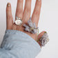 Ring with Large Quartz and Apatite