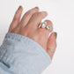 Ring with Pearl and Blue Topaz