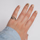 Ring mit Chalzedon und Turmalin