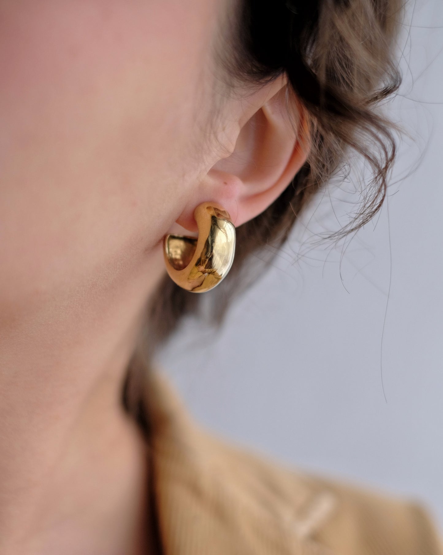 Earrings "Bulbi" brass