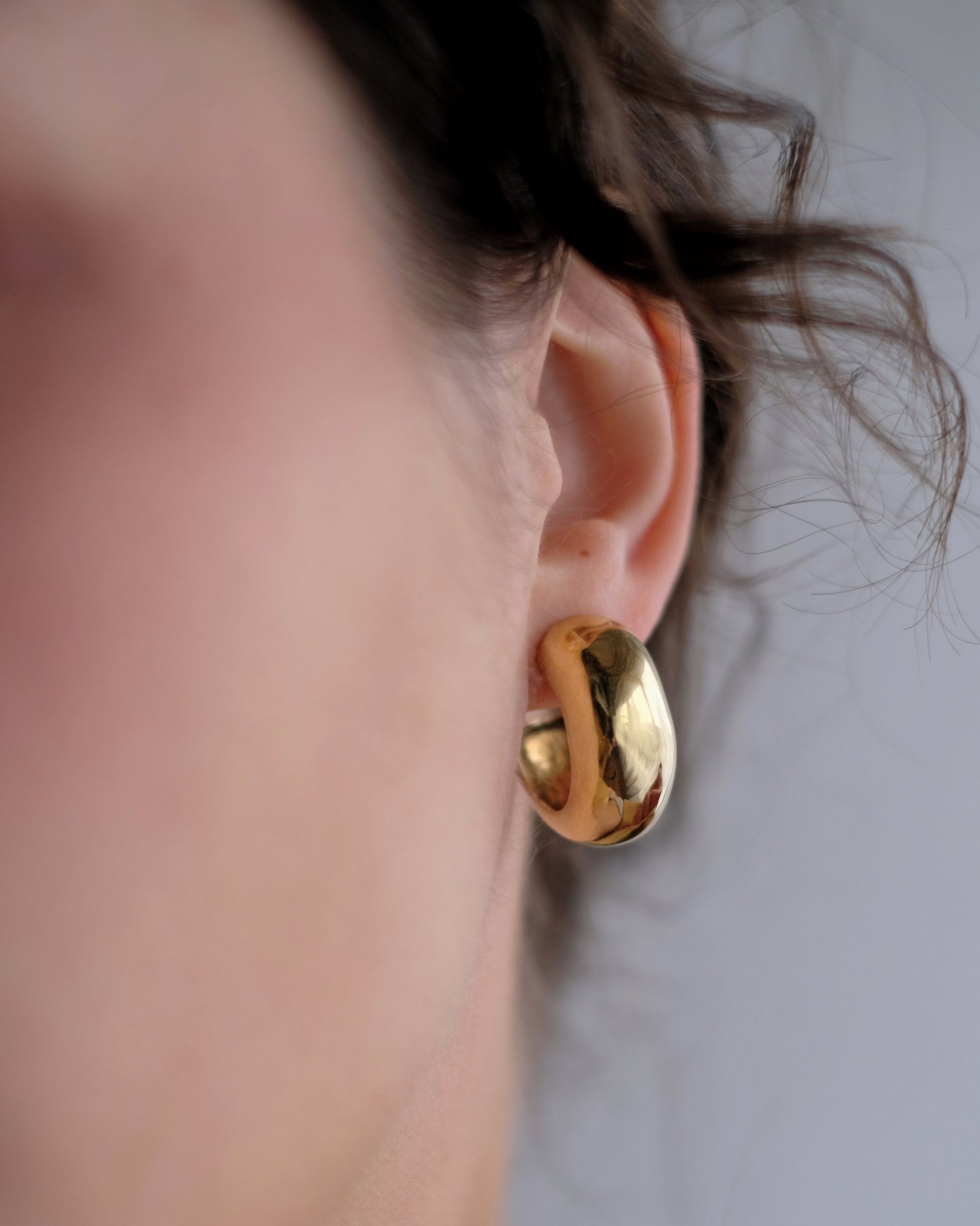 Earrings "Bulbi" brass