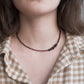 Necklace "Garnet choker"